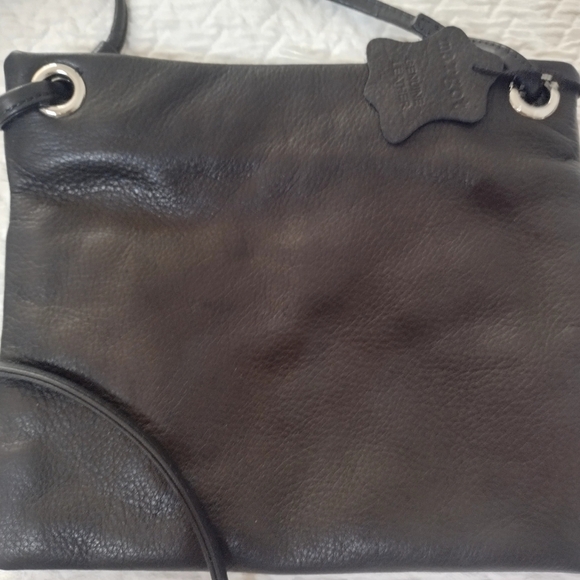 NWOT Margot Small Black Pebbled Leather Crossbody Shoulder Purse Handbag - Picture 2 of 4